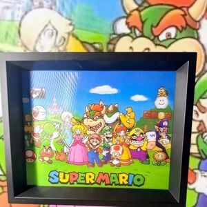 Nintendo: 3D Super Mario Bros Lenticular Shadow Box - Collectible Gaming Art